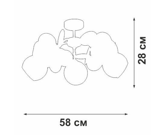 Люстра на штанге Vitaluce V2058-0/5PL, изображение 4