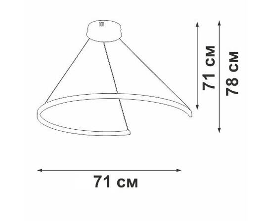 Подвесной светильник Vitaluce V2510DT-0/1S, изображение 2