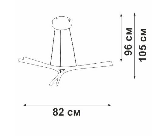 Подвесной светильник Vitaluce V2512DT-0/3S, изображение 2