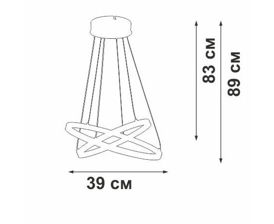 Подвесной светильник Vitaluce V2515DT-0/2S, изображение 2