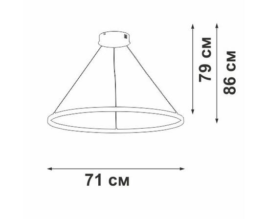 Подвесной светильник Vitaluce V2516DT-0/1S, изображение 2