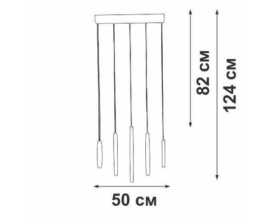 Подвесной светильник Vitaluce V2531-1/5S, изображение 4