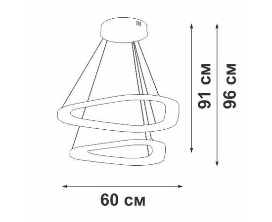 Подвесной светильник Vitaluce V2692-1/2S, изображение 4