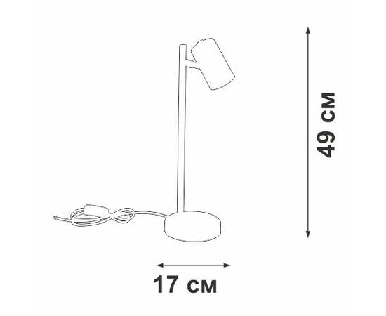 Настольная лампа Vitaluce V2727-1/1L, изображение 3