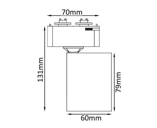 Трековый светильник однофазный Crystal Lux CLT 0.31 001 60 WH, изображение 2