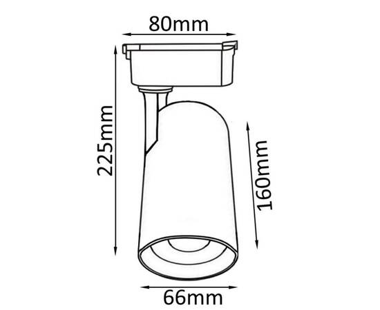 Трековый светильник однофазный Crystal Lux CLT 0.31 006 20W WH, изображение 2