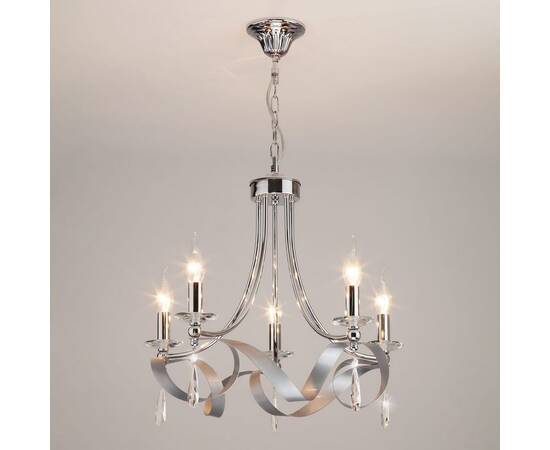 Подвесная люстра Eurosvet 60064/5 хром, изображение 4