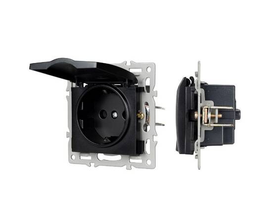 Механизм розетки влагозащищенный Arlight SCT-MCP-PL-BK (250V, 16A) 043746