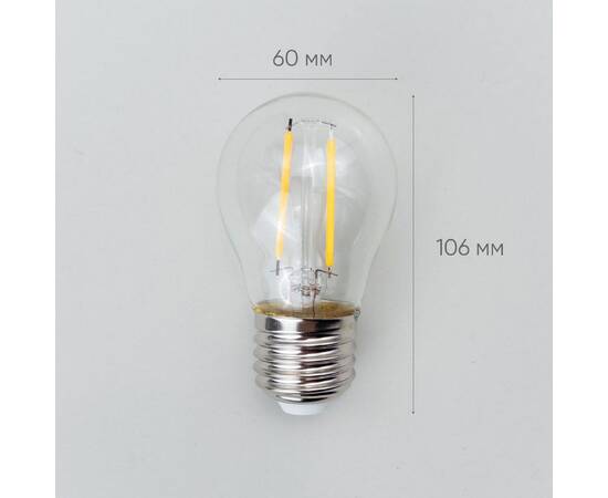 Лампа филаментная Laitcom (LTC) Professional Е27 1W 2700K FLB27-1W-2WW, изображение 2