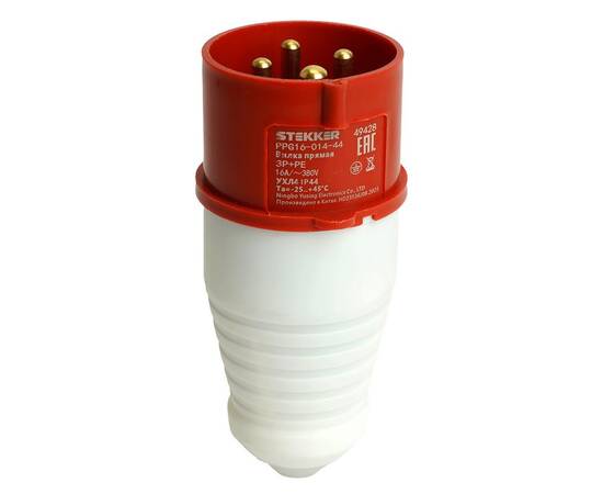 Вилка прямая Stekker ST PPG16-014-44 49428, изображение 4