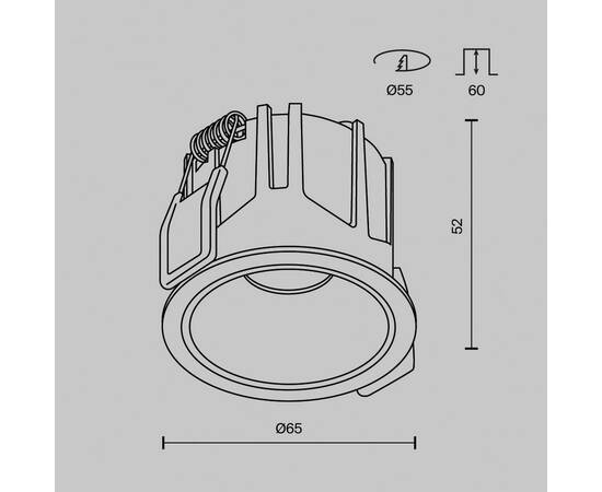 Встраиваемый светильник Maytoni Alfa LED DL043-01-10W4K-RD-B-1, изображение 13