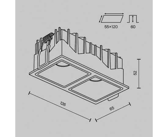Встраиваемый светильник Maytoni Alfa LED DL043-02-10W4K-SQ-W-1, изображение 12