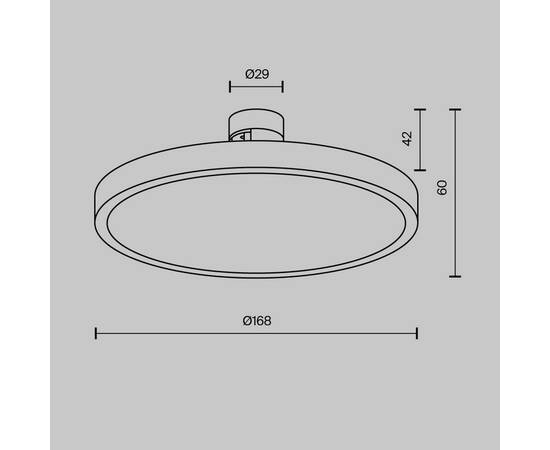 Трековый магнитный светильник Maytoni Plato TR153-1-10W4K-BS, изображение 2