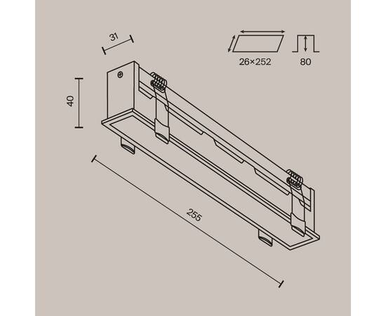 Встраиваемый светильник Maytoni Basis DL066-20W3-6K-W, изображение 8