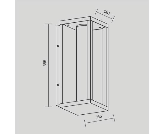 Уличный настенный светильник Maytoni Expo O480WL-L12B3K, изображение 7