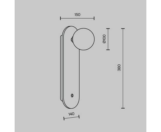 Настенный светильник Modestyle MS.203.380 GD, изображение 7