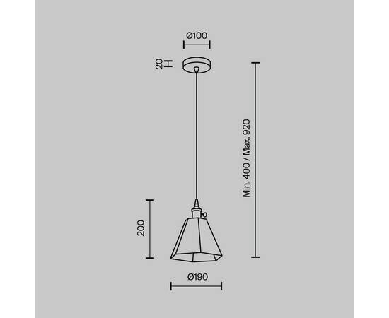 Подвесной светильник Modestyle MS.151.150 BS, изображение 8