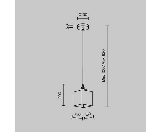Подвесной светильник Modestyle MS.152.130 BS, изображение 8