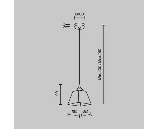 Подвесной светильник Modestyle MS.153.150 BS, изображение 8