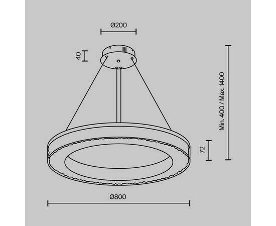 Подвесная люстра Modestyle MS.9020.800 CR, изображение 8