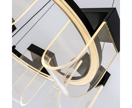 Подвесная люстра LED4U L7707-600 BK, изображение 5