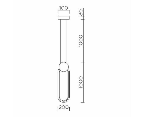 Подвесной светильник LED4U 8576 BK, изображение 3
