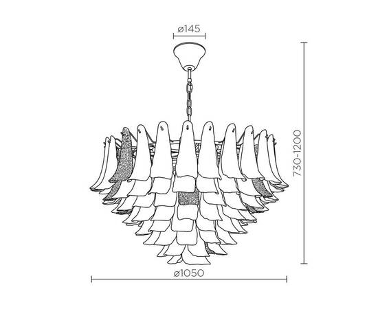 Подвесная люстра Modelux ML.6777.28P GD, изображение 7