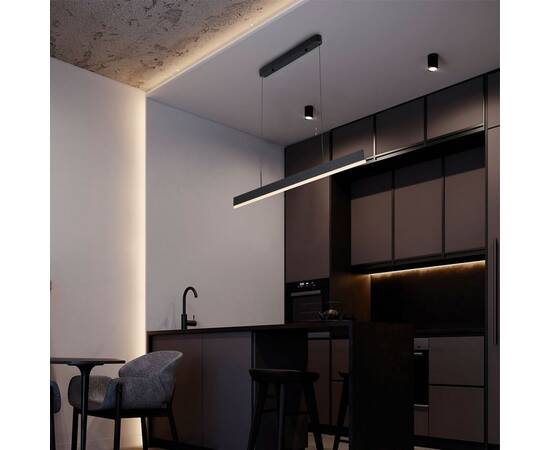 Линейный светильник LED4U L8668-1200 BK, изображение 3