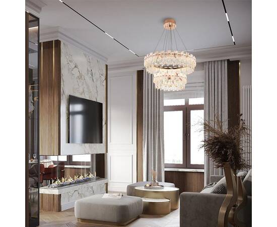 Подвесная люстра Modelux ML.6980.800.500P GD, изображение 6