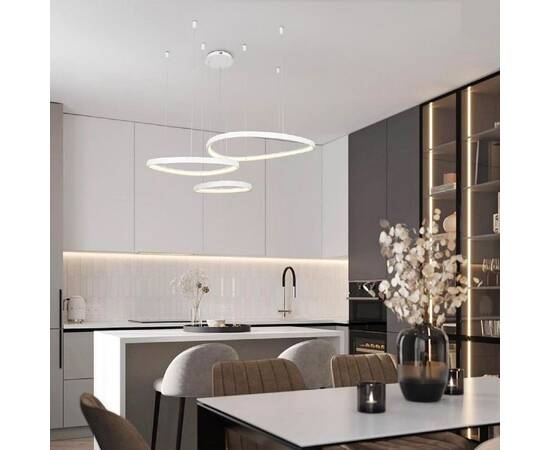 Подвесная люстра LED4U L8805-800-650-450 WH, изображение 2