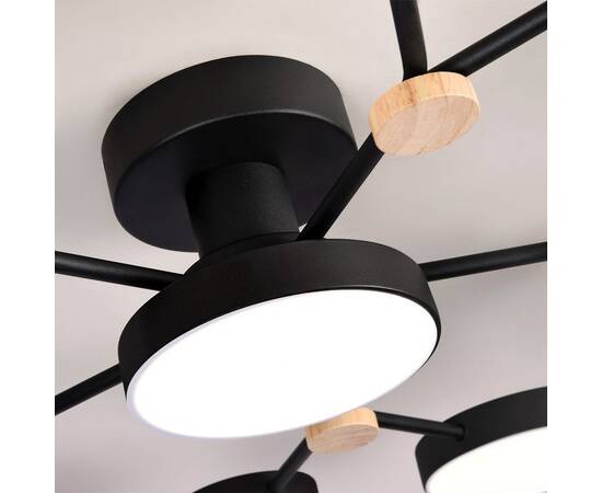 Потолочная люстра LED4U L3201-700 BK, изображение 4