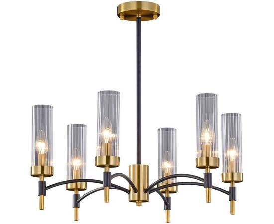 Люстра на штанге Illumico IL5177-6PLS-29 BRASS TUBO, изображение 2