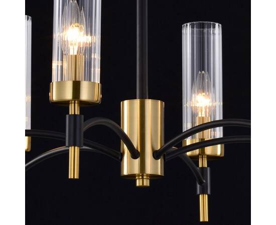 Люстра на штанге Illumico IL5177-6PLS-29 BRASS TUBO, изображение 4