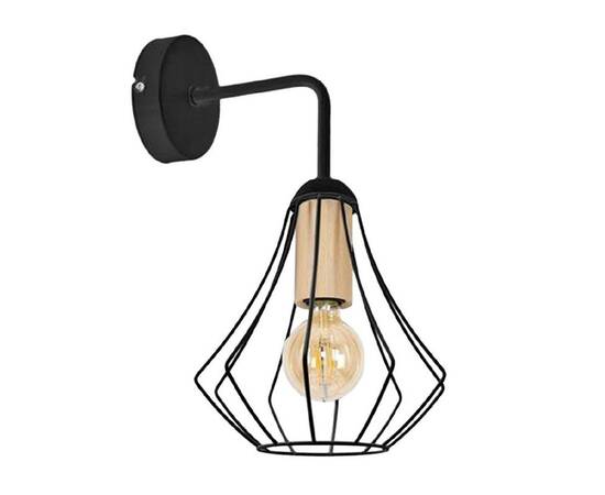 Бра IMEX MD.9051-1-W-BK+WOOD