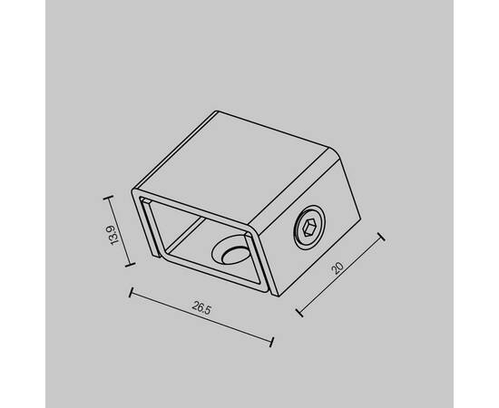 Фиксатор шинопровода Maytoni Elasity TRA160H-B, изображение 4