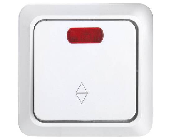 Выключатель (переключатель) 1-клавишный General Альфа 477005