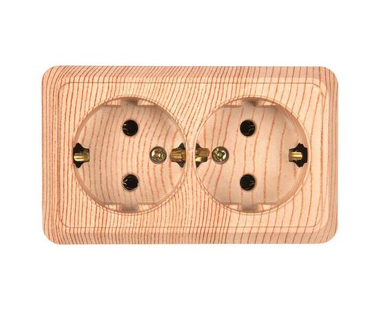 Розетка двойная 2П+3 General Альфа 477041