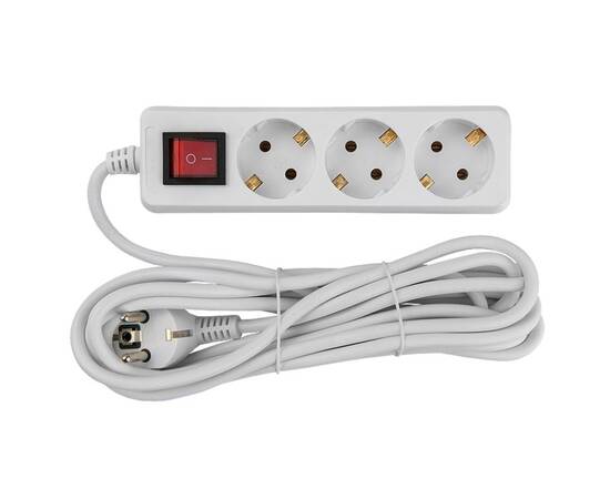 Удлинитель бытовой General GES-16-3x100-3-3m-S 470002