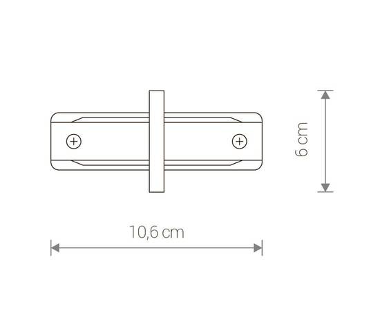 Коннектор прямой Nowodvorski Profile Recessed 8968, изображение 2