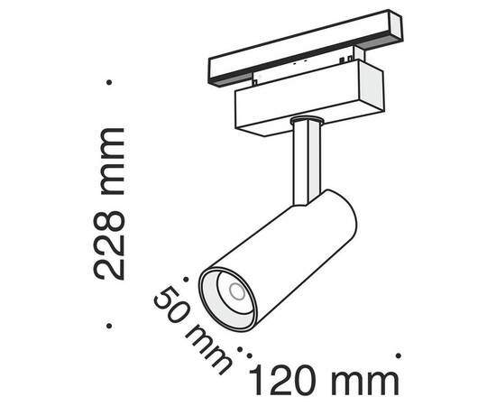 Трековый светодиодный светильник Maytoni Track Lamps TR019-2-10W4K-B, изображение 2