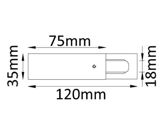 Питание боковое однофазное Crystal Lux CLT 0.210 01 WH, изображение 2