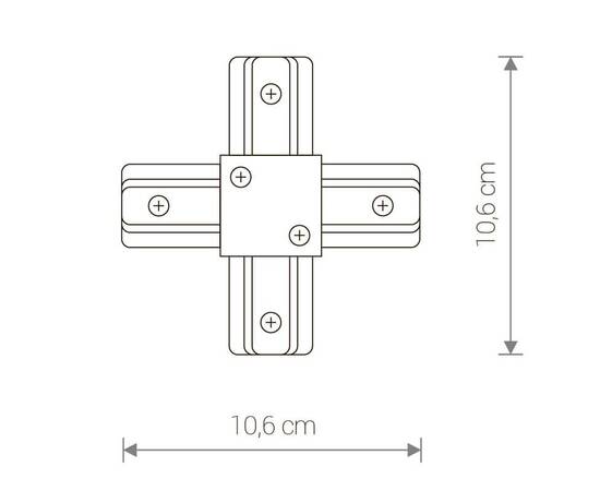 Коннектор X-образный Nowodvorski Profile 9188, изображение 2