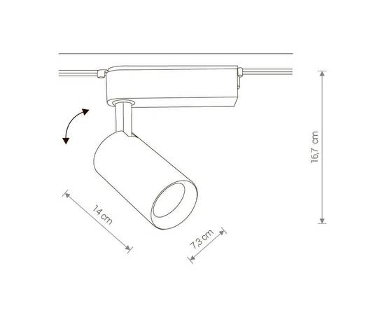 Трековый светодиодный светильник Nowodvorski Profile Iris 9010, изображение 2