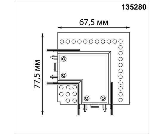 Соединитель L-образный Novotech Shino Smal 135280, изображение 2