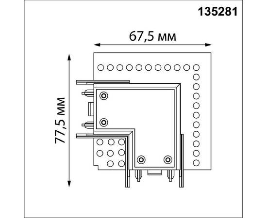 Соединитель L-образный Novotech Shino Smal 135281, изображение 2