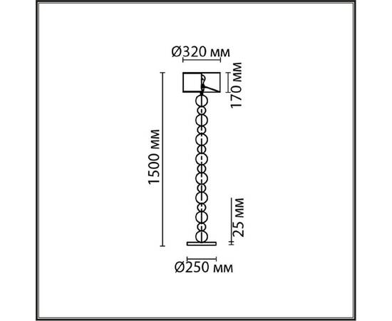 Торшер Lumion Neoclassi Navila 8079/1F, изображение 2