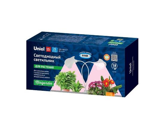Светильник для растений Uniel ULT-P35M-15W/SPLE/TM IP40 WHITE LEAF UL-00012580, изображение 8