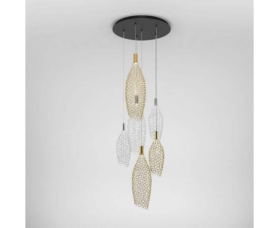 Каскадная люстра Eurosvet Ruche 90352/6 золото/хром a069061