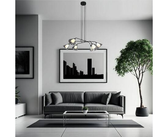 Подвесная люстра Eurosvet Enigma 70161/6 черный Smart a069046, изображение 5