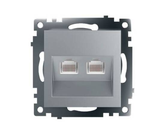 Розетка компьютерная 2-местная RJ-45 Stekker Катрин GLS00-7109-03 50005